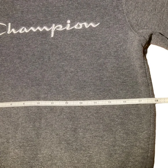 Dark Gray Youth Champion Crewneck Sweatshirt L - Picture 5 of 5